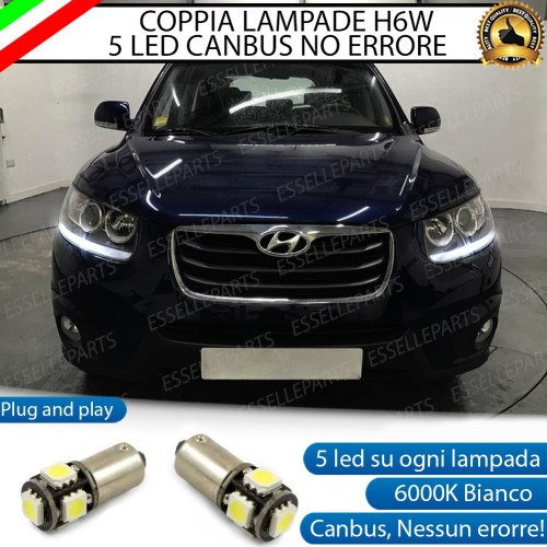 Luci Posizione Led Canbus Hyundai Santa Fe MK2 6000K Bianco