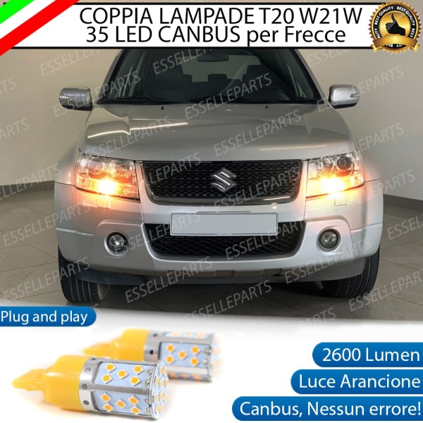 Coppia Frecce Anteriori T20 W21W 35 LED Canbus SUZUKI GRAN VITARA II