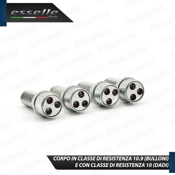 Kit 4 Bulloni In Acciaio Antifurto Cerchi In Ferro Per A6 C5 C5 Avant