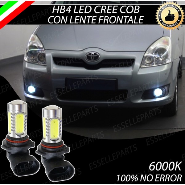 Luci Fendinebbia HB4 LED COB 900 LUMEN Toyota Avensis Verso