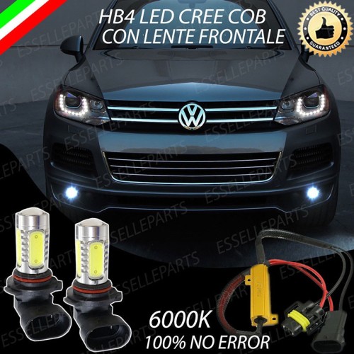 Luci Fendinebbia HB4 LED 900 Lumen 6000K bianco VW TOUAREG 7P prima del 2014