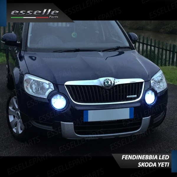 Luci Fendinebbia HB4 LED 900 Lumen 6000K bianco SKODA YETI