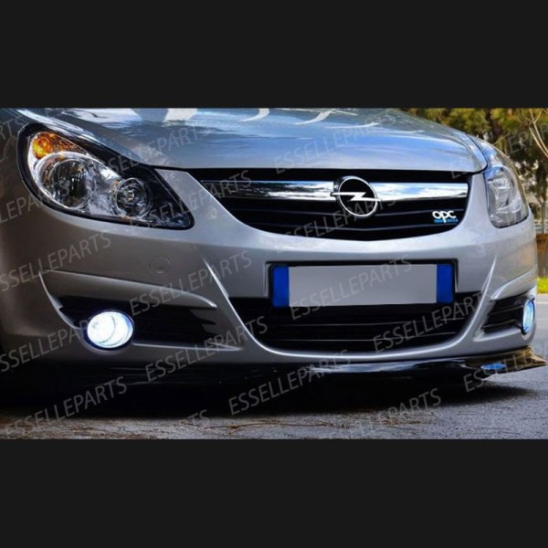 Coppia lampade H3 Fendinebbia 900 Lumen 6000K bianco Opel Corsa D fino al 2010