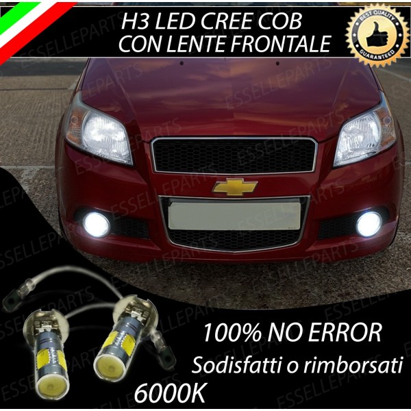 Luci Fendinebbia H3 LED COB 900 LUMEN CHEVROLET AVEO T250