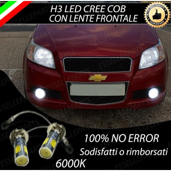 Luci Fendinebbia H3 LED COB 900 LUMEN CHEVROLET AVEO T250