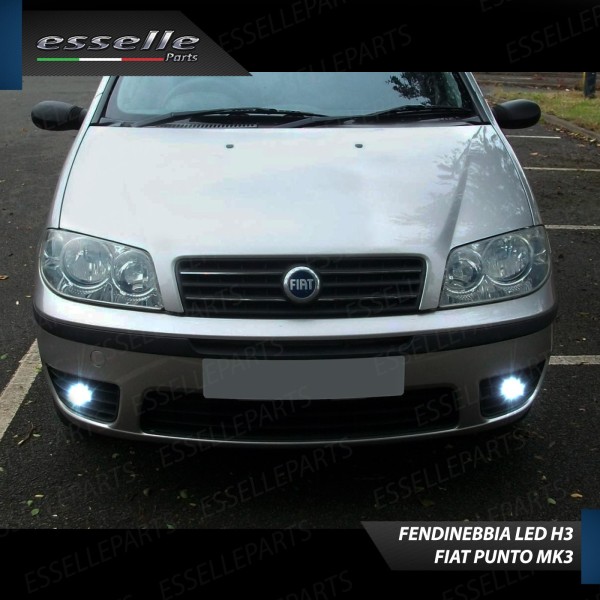 Luci Fendinebbia H3 LED COB 900 LUMEN FIAT PUNTO III