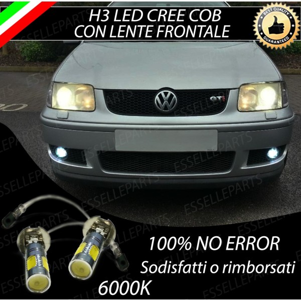Luci Fendinebbia H3 LED COB 900 LUMEN VW Polo 6N1 6N2