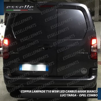 Luci Targa 5 LED Canbus 6000K per OPEL COMBO CARGO Luci Targa 5 LED Canbus 6000K per OPEL COMBO CARGO