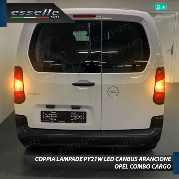 Coppia Lampade PY21W BAU15S 24 LED CANBUS 3.0 PER FRECCE DIREZIONALI OPEL COMBO CARGO