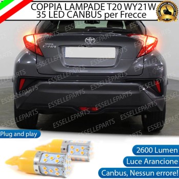 Coppia Lampade T20 WY21W 35 LED CANBUS PER FRECCE DIREZIONALI POSTERIORI PER Toyota C-HR Coppia Lampade T20 WY21W 35 LED CANBUS PER FRECCE DIREZIONALI POSTERIORI PER Toyota C-HR