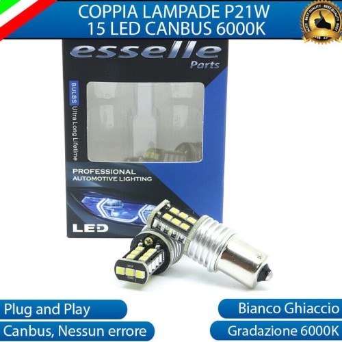 Lampade LED Retromarcia Da 15 LED Canbus 6000K Renault Clio 2 Restyling