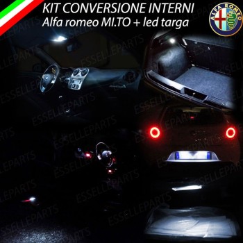 Led interni Completo + led alette parasole + led Targa ALFA ROMEO MITO