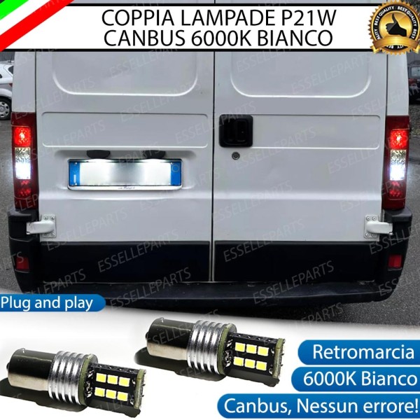 Luci Retromarcia 15 LED CANBUS 6000K PEUGEOT BOXER