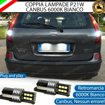 Luci Retromarcia 15 LED CANBUS 6000K Nissan Almera Tino