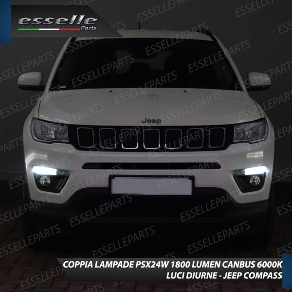 Luci Posizione Led Canbus JEEP COMPASS II Luce Bianca No Error