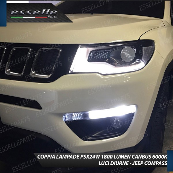 Luci Posizione Led Canbus JEEP COMPASS II Luce Bianca No Error