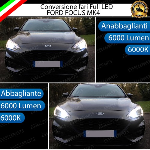 Conversione fari full LED Anabbaglianti Abbaglianti Ford Focus MK4
