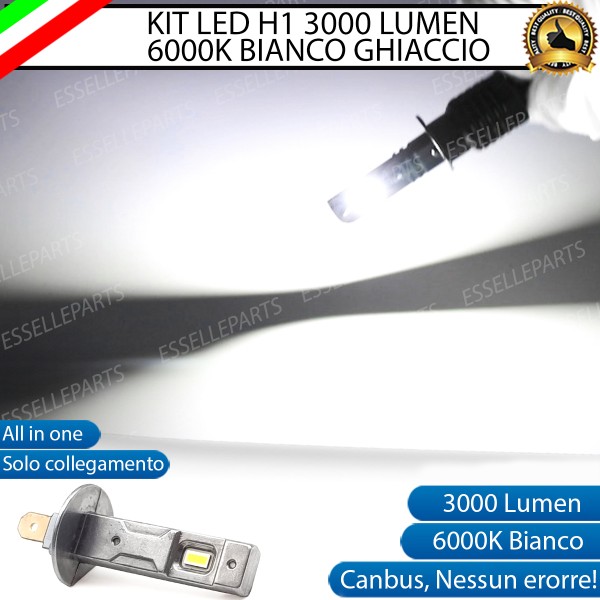 Lampada SINGOLA LED H1 3000 LUMEN Canbus 6000K Bianco Ghiaccio