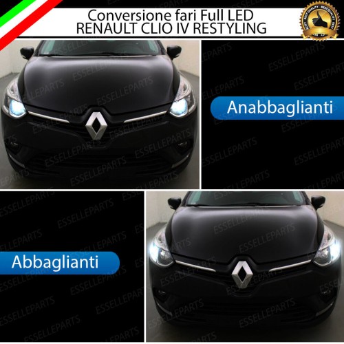 Conversione Fari Full LED 6000K bianco Renault Clio 4 Restyling