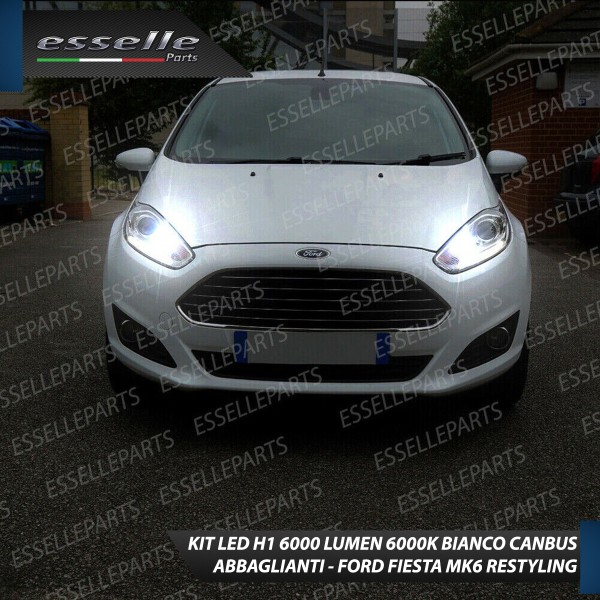 Conversione Fari Full LED 6000K bianco FORD FIESTA MK6 Restyling fari lenticiolari