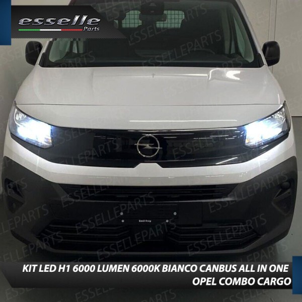 Kit Full LED coppia H1 - ULTRA COMPATTA - 6000 LUMEN abbaglianti OPEL COMBO CARGO