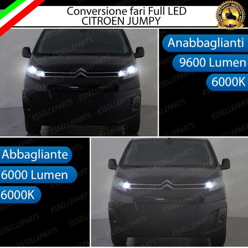Conversione fari full LED Anabbaglianti Abbaglianti Citroen Jumpy