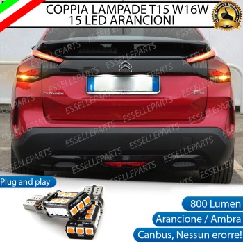 Lampada  T15 W16W 15 LED Canbus ARANCIONE FRECCE PER Citroen C4 MK3