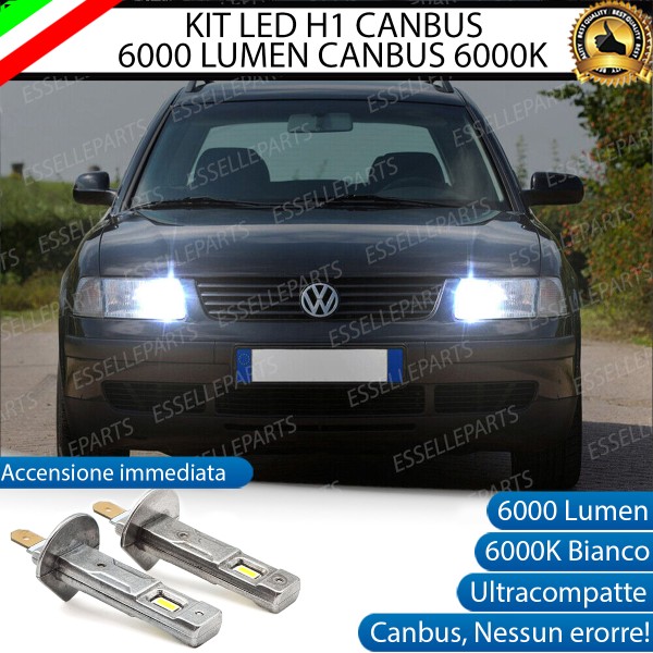 Kit Full LED H1 Abbaglianti 6000 Lumen 6000K VW PASSAT B5 prima del 2001