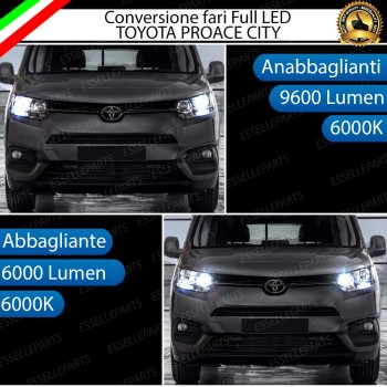 Conversione fari full LED Anabbaglianti Abbaglianti TOYOTA PROACE CITY