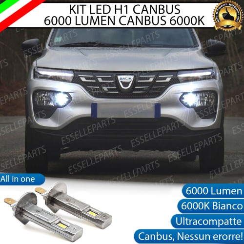 Kit Full LED Abbaglianti H1 6000 LUMEN DACIA SPRING