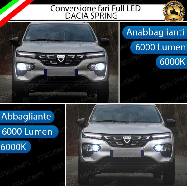 Conversione Fari Full LED DACIA SPRING