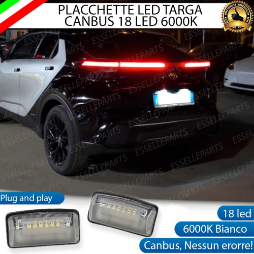 Placchette Luci targa 18 LED Canbus TOYOTA C-HR