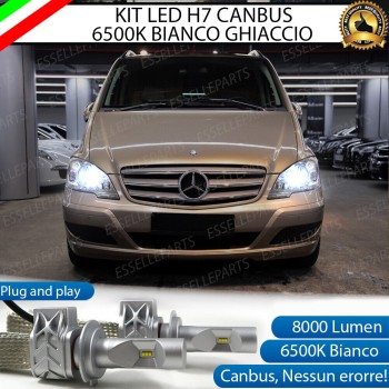 Kit Full LED H7 8000 Lumen 6000K Anabbaglianti MERCEDES Vito W639