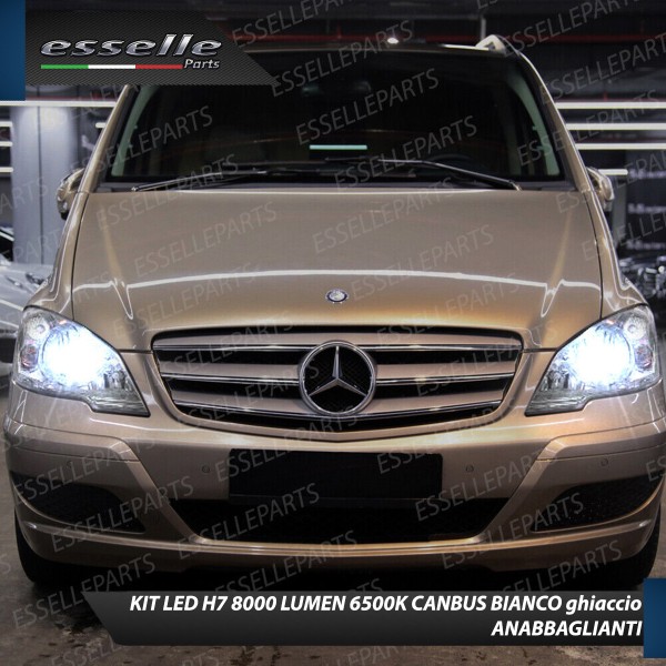 Kit Full LED H7 8000 Lumen 6000K Anabbaglianti MERCEDES Vito W639