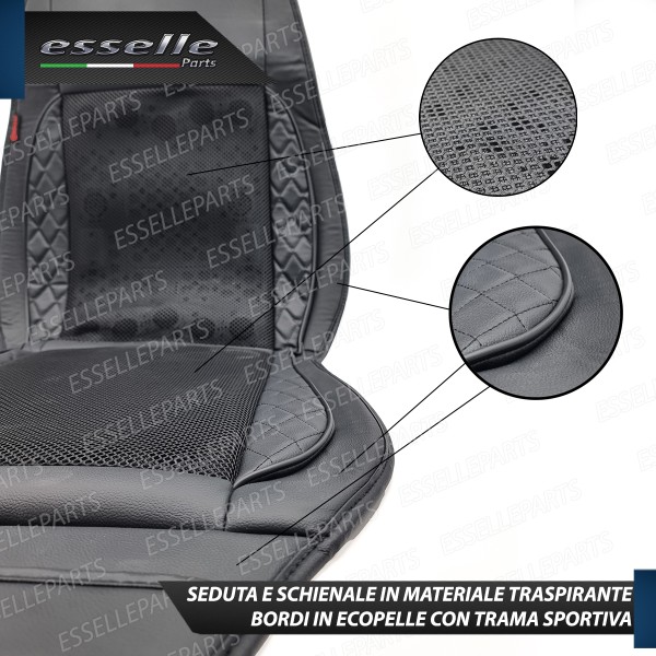 Coprisedile Copri Sedile Ventilato 24 Ventole Traspirante Con Bordo Similpelle