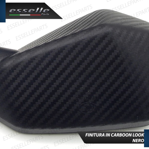 Coppia Specchietti Retrovisori Carbon Look Universali per moto carenate