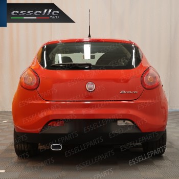 Terminale Di Scarico Rettangolare per Fiat Bravo MK2 Finalino Cromato Inox