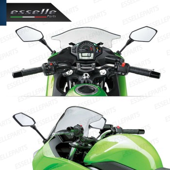 Coppia Specchietti Retrovisori Carbon Look per moto carenate Coppia Specchietti Retrovisori Carbon Look per moto carenate