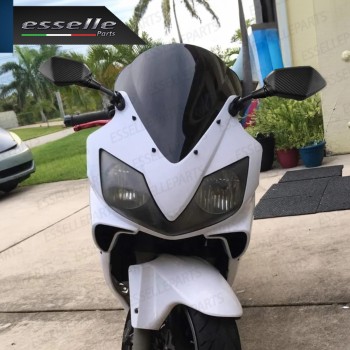 Coppia Specchietti Retrovisori Carbon Look per moto carenate Coppia Specchietti Retrovisori Carbon Look per moto carenate