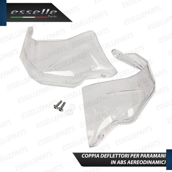 COPPIA DEFLETTORI PARAMANI IN ABS TRASPARENTI PER BMW MOTO