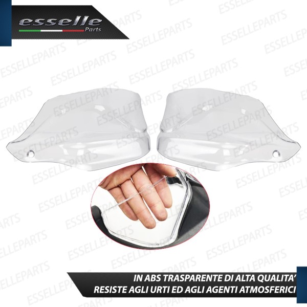 COPPIA DEFLETTORI PARAMANI IN ABS TRASPARENTI PER BMW MOTO