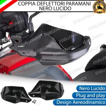 COPPIA DEFLETTORI PARAMANI IN ABS NERO LUCIDO PER BMW MOTO