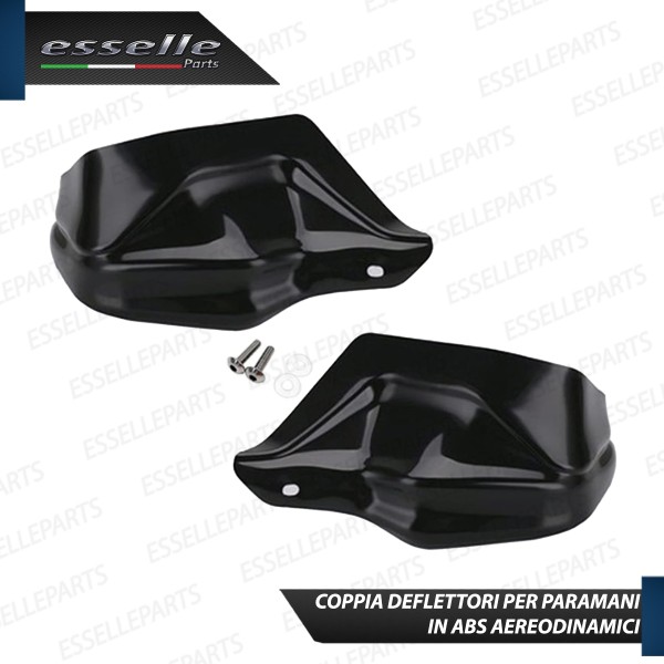 COPPIA DEFLETTORI PARAMANI IN ABS NERO LUCIDO PER BMW MOTO