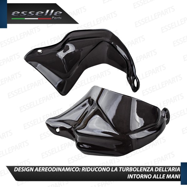 COPPIA DEFLETTORI PARAMANI IN ABS NERO LUCIDO PER BMW MOTO