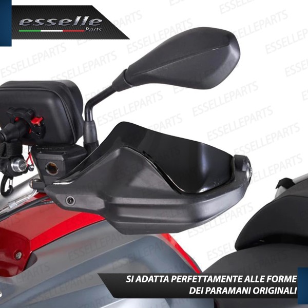 COPPIA DEFLETTORI PARAMANI IN ABS NERO LUCIDO PER BMW MOTO