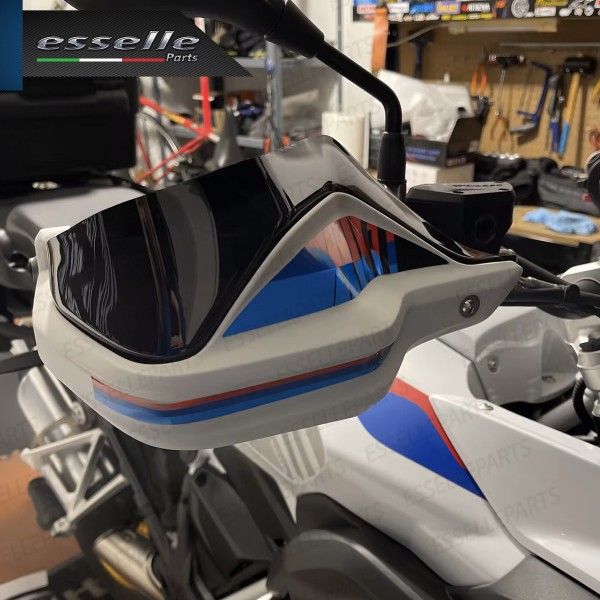 COPPIA DEFLETTORI PARAMANI IN ABS NERO LUCIDO PER BMW MOTO