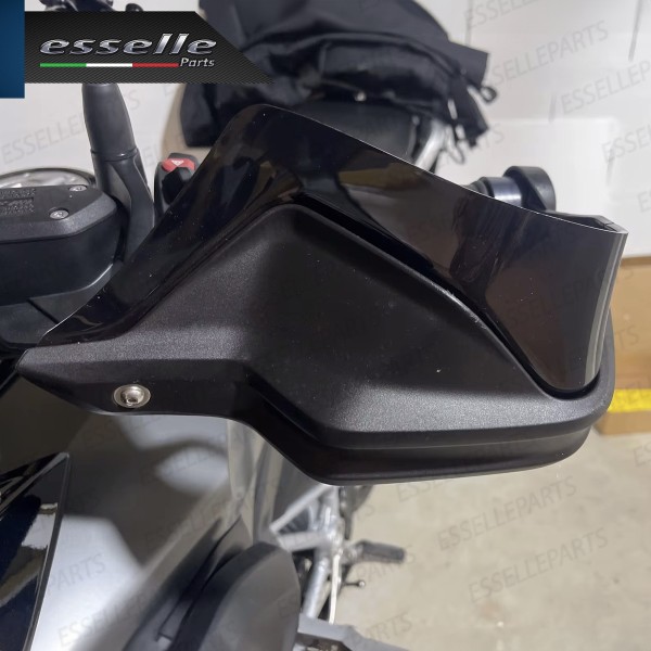 COPPIA DEFLETTORI PARAMANI IN ABS NERO LUCIDO PER BMW MOTO