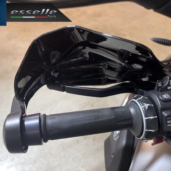 COPPIA DEFLETTORI PARAMANI IN ABS NERO LUCIDO PER BMW MOTO