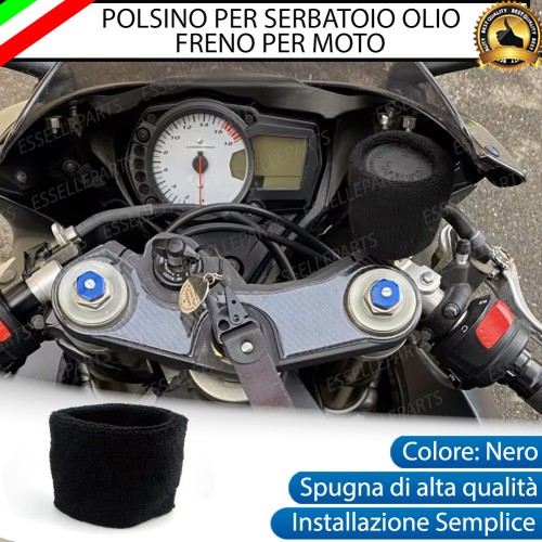 POLSINO NERO PER SERBATOIO OLIO FRENO MOTO CALZINO IN SPUNGA ELASTICA