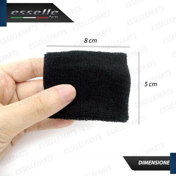 POLSINO NERO PER SERBATOIO OLIO FRENO MOTO CALZINO IN SPUNGA ELASTICA